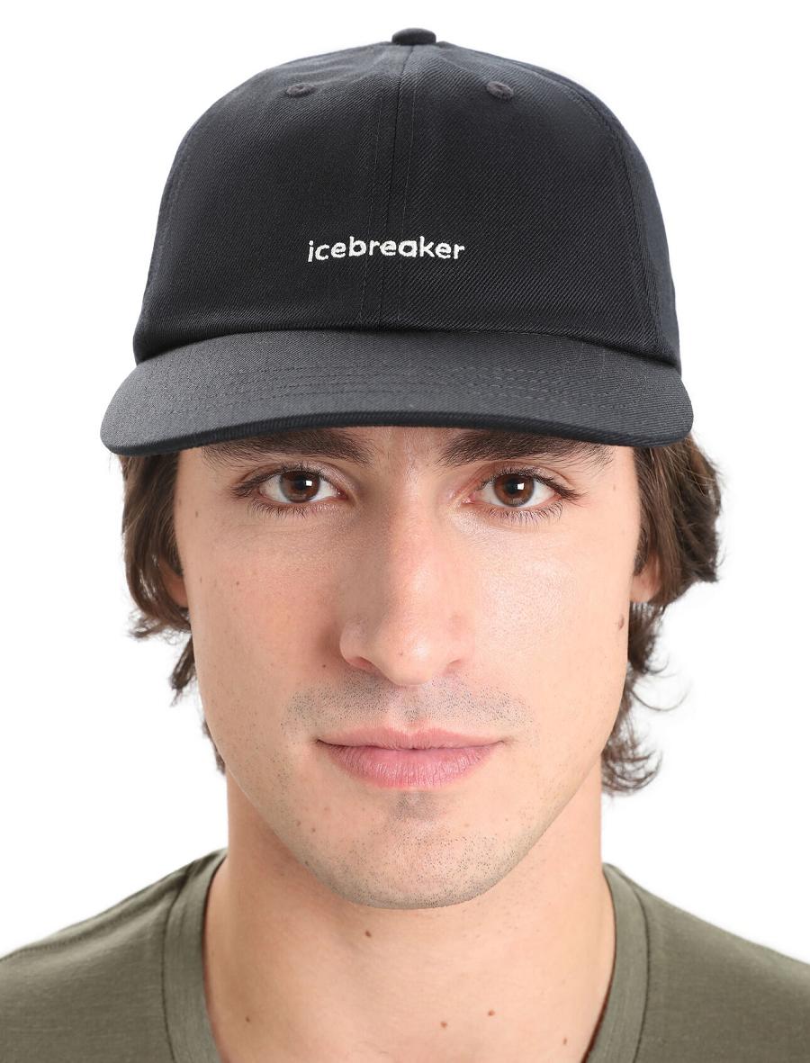 Chapeaux Icebreaker Unisex Merino 6 Panel Homme Noir | FR 1096SGLO